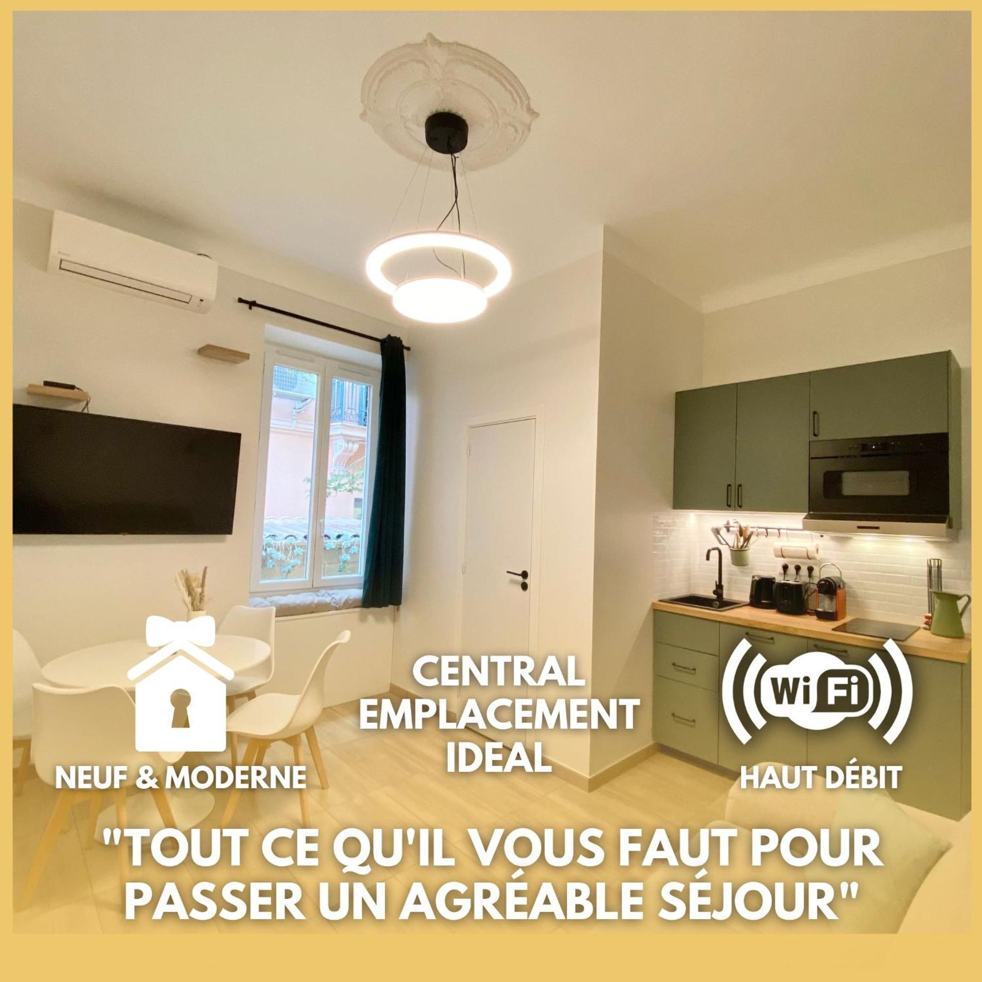 Appartements Neuf - Frontiere De Monaco - Clim - Wifi Cap-d'Ail Exterior foto